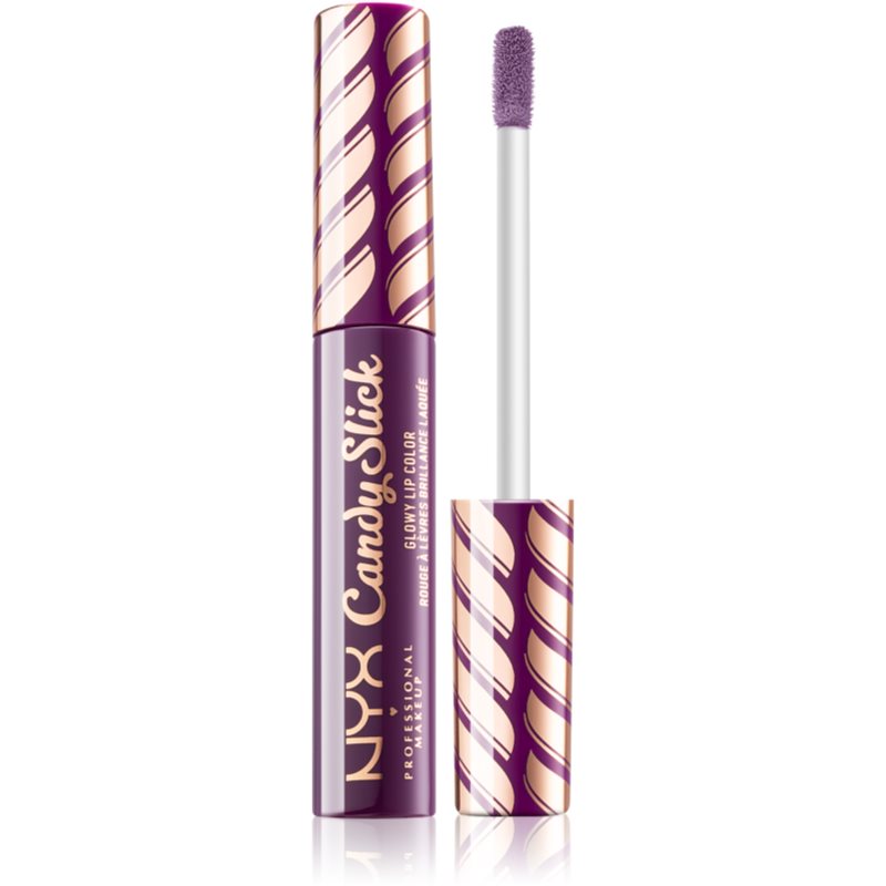 

NYX Professional Makeup Candy Slick Glowy Lip Color високопігментований блиск для губ відтінок 07 Grape Expectations