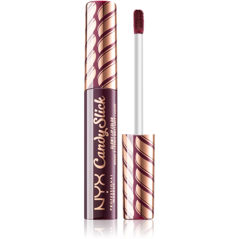 

NYX Professional Makeup Candy Slick Glowy Lip Color високопігментований блиск для губ відтінок 08 Cherry Cola