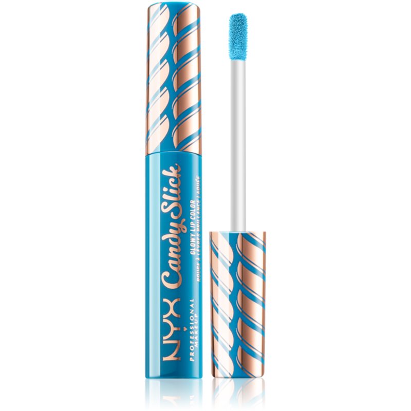 

NYX Professional Makeup Candy Slick Glowy Lip Color високопігментований блиск для губ відтінок 12 Extra Mint