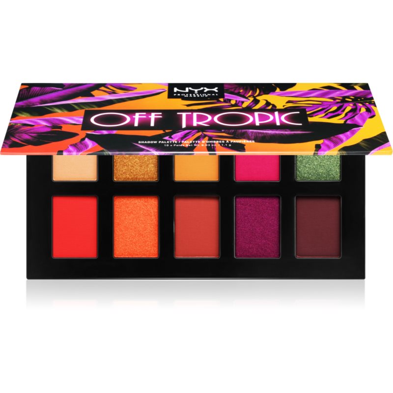 

NYX Professional Makeup Off tropic палітра тіней відтінок Shifting sand