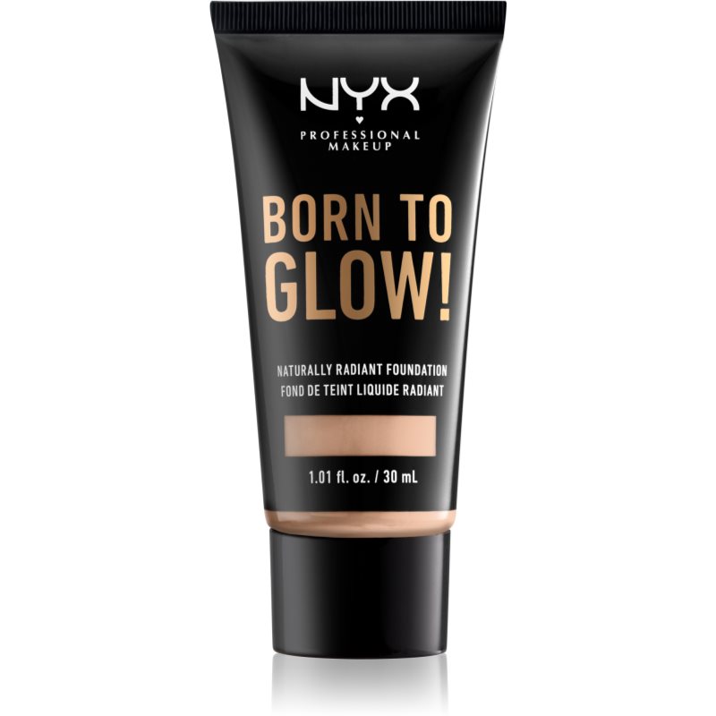 NYX Professional Makeup Born To Glow švytėjimo suteikiantis skystasis makiažo pagrindas atspalvis 05 Light 30 ml
