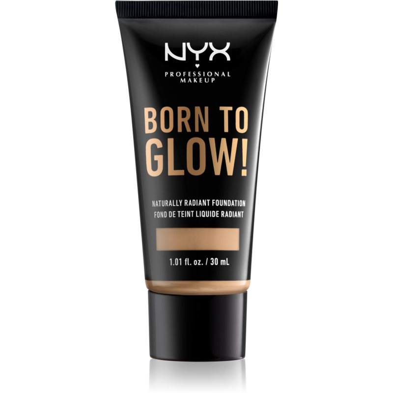 NYX Professional Makeup Born To Glow švytėjimo suteikiantis skystasis makiažo pagrindas atspalvis 10 Buff 30 ml