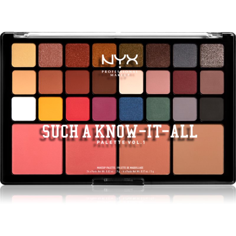 

NYX Professional Makeup Such A Know-It-All мультифункціональна палетка 4 x 5 g