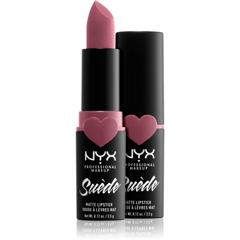 NYX Professional Makeup Suede Matte Lipstick mattító rúzs árnyalat 28 Soft Spoken 3.5 g