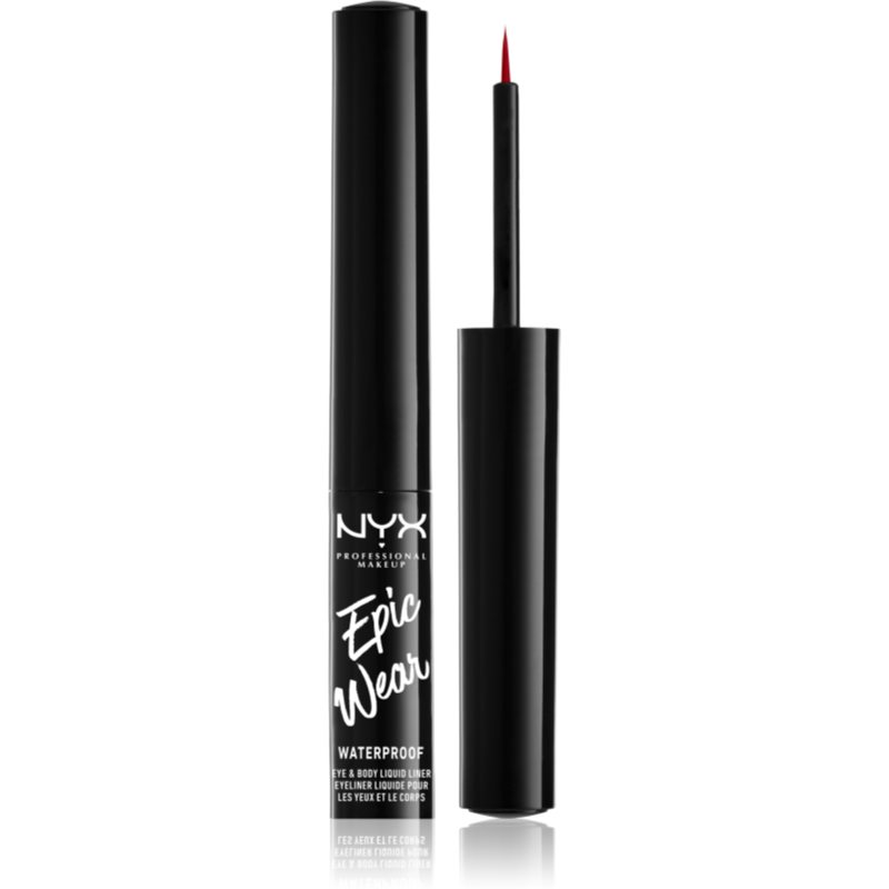 NYX Professional Makeup Epic Wear Liquid Liner tekuté linky na oči s matným finišom odtieň 07 Red 3.5 ml