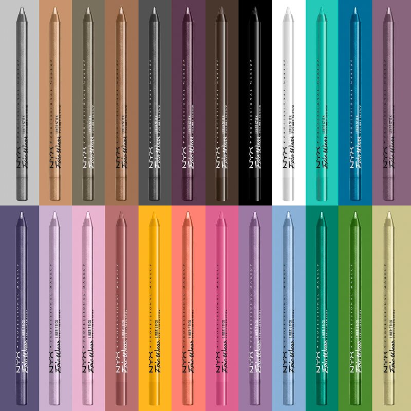 NYX Professional Makeup Epic Wear Liner Stick Waterproof Eyeliner Pencil Shade 13 - Fierce Purple 1.2 G