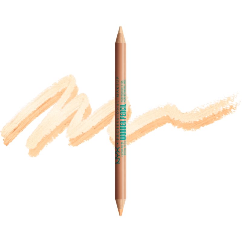 NYX Professional Makeup Wonder Pencil двосторонній олівець для очей відтінок 02 Medium 2x0,7 гр