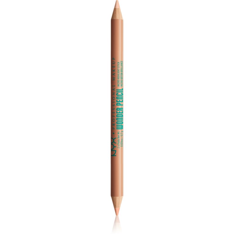NYX Professional Makeup Wonder Pencil obojstranná ceruzka na oči odtieň 03 Medium Peach 2x0,7 g