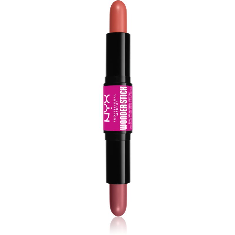NYX Professional Makeup Wonder Stick Cream Blush obojestranski korektor odtenek 02 Honey Orange N Rose 2x4 g