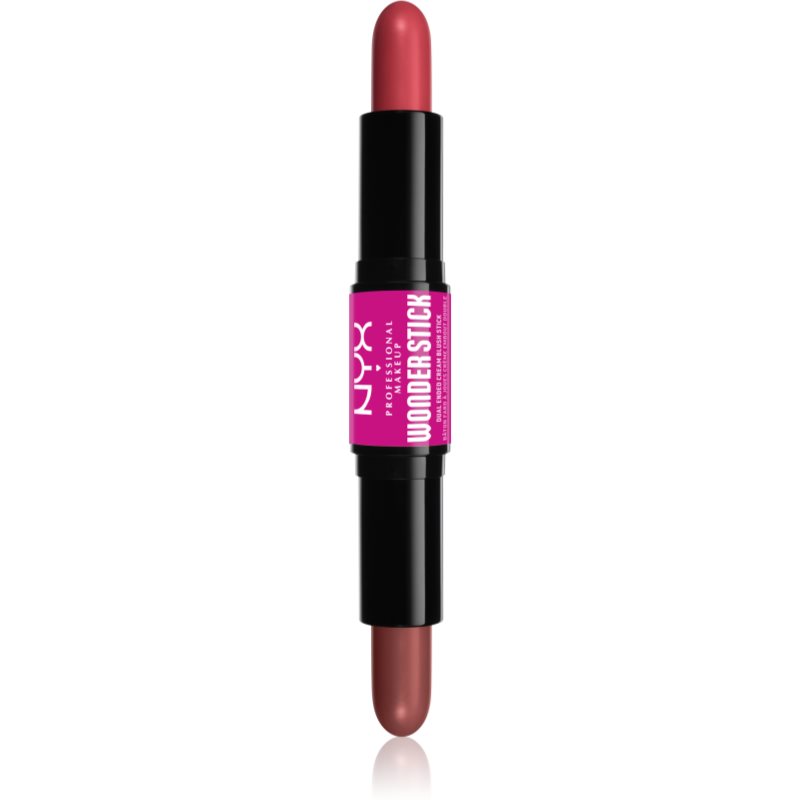 NYX Professional Makeup Wonder Stick Cream Blush двосторонній контурний олівець відтінок 03 Coral N Deep Peach 2x4 гр