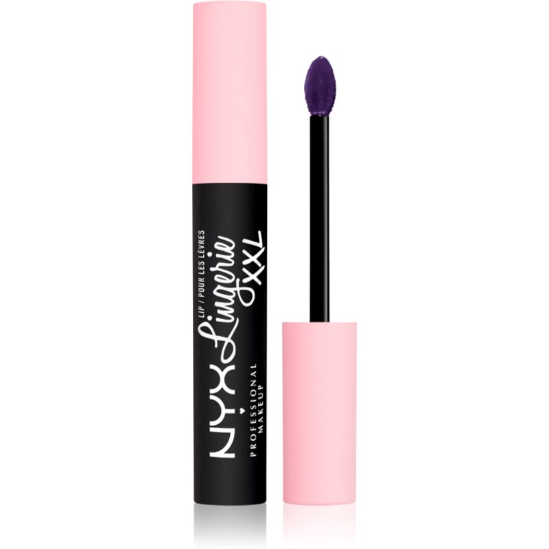 NYX Professional Makeup Halloween Lip Lingerie XXL дълготрайно течно червило цвят 31 Naughty Noir 4 мл.