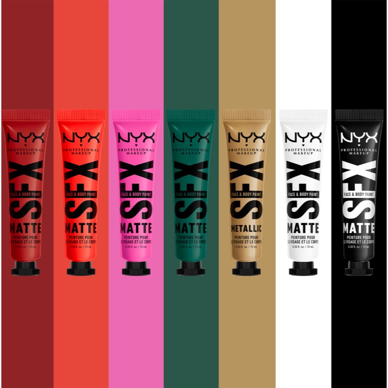 NYX Professional Makeup Halloween SFX Paints sombras de ojos en crema para rostro y cuerpo tono 02 Fired Up 15 ml