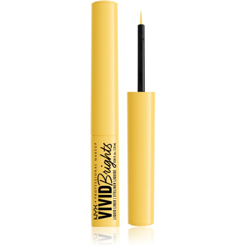 NYX Professional Makeup Vivid Brights рідка підводка для очей відтінок 03 Had Me At Yellow 2 мл