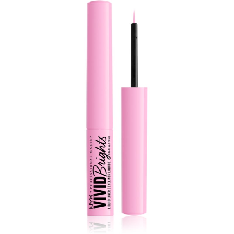 NYX Professional Makeup Vivid Brights Liquid Eyeliner Shade 09 Sneaky Pink 2 Ml