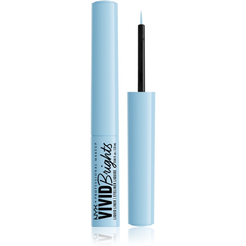 NYX Professional Makeup Vivid Brights Liquid Eyeliner Shade 06 Blue Thang 2 Ml