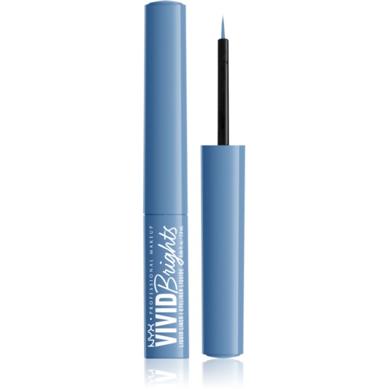 NYX Professional Makeup Vivid Brights Flüssige Eyeliner Farbton 05 Cobalt Crush 2 ml