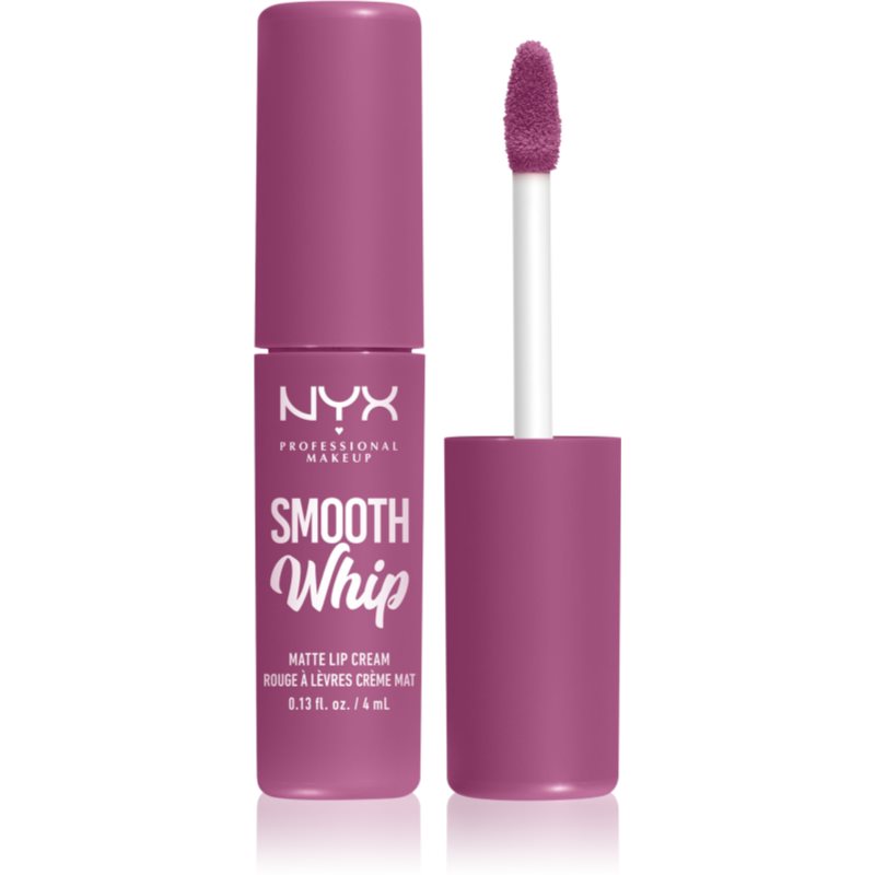 NYX Professional Makeup Smooth Whip Matte Lip Cream bársonyos rúzs kisimító hatással árnyalat 19 Snuggle Sesh 4 ml