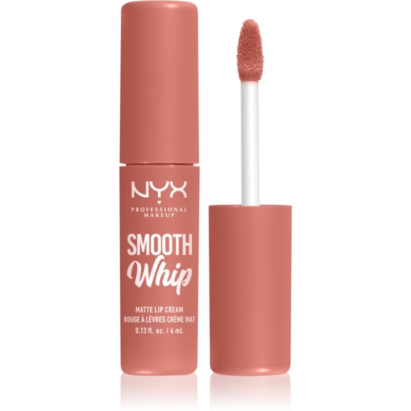 NYX Professional Makeup Smooth Whip Matte Lip Cream bársonyos rúzs kisimító hatással árnyalat 22 Cheeks 4 ml