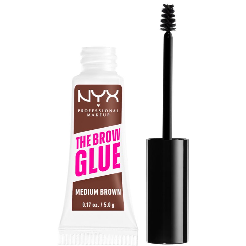 NYX Professional Makeup The Brow Glue Eyebrow Gel Shade 03 Medium Brown 5 G