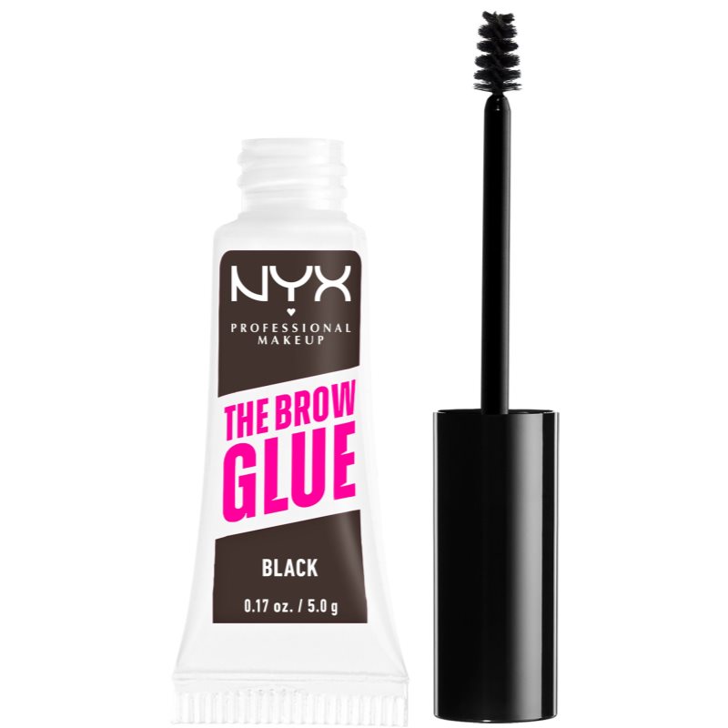 NYX Professional Makeup The Brow Glue Eyebrow Gel Shade 05 Black 5 G