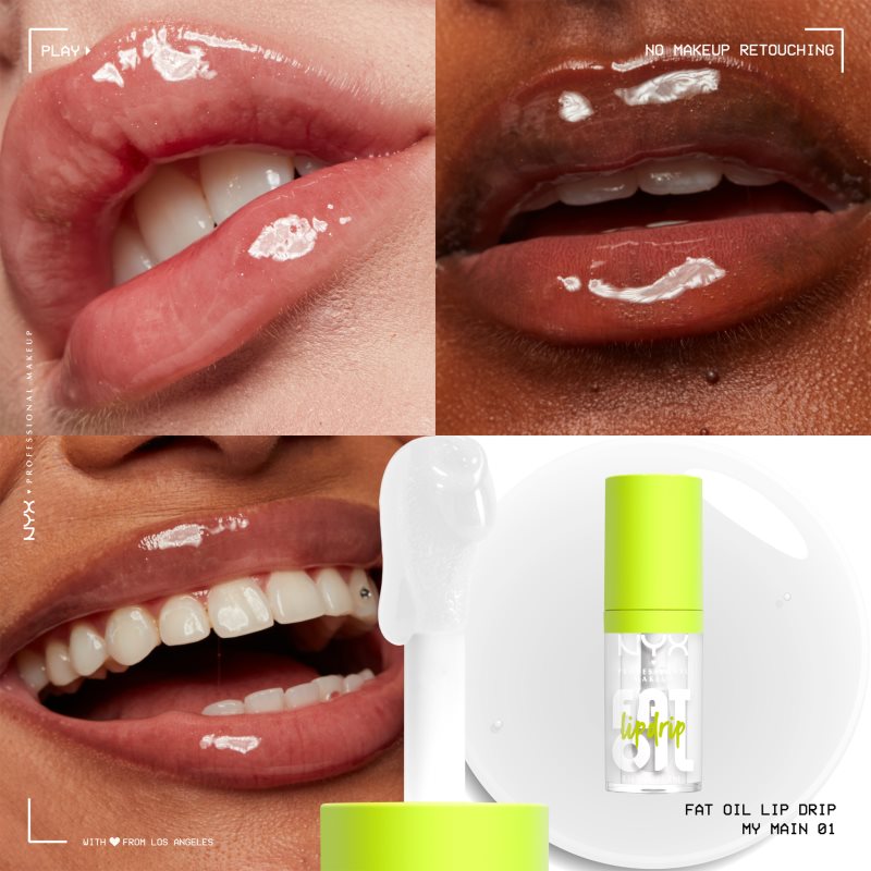 NYX Professional Makeup Fat Oil Lip Drip Lip Oil Shade 01 My Main 4,8 Ml
