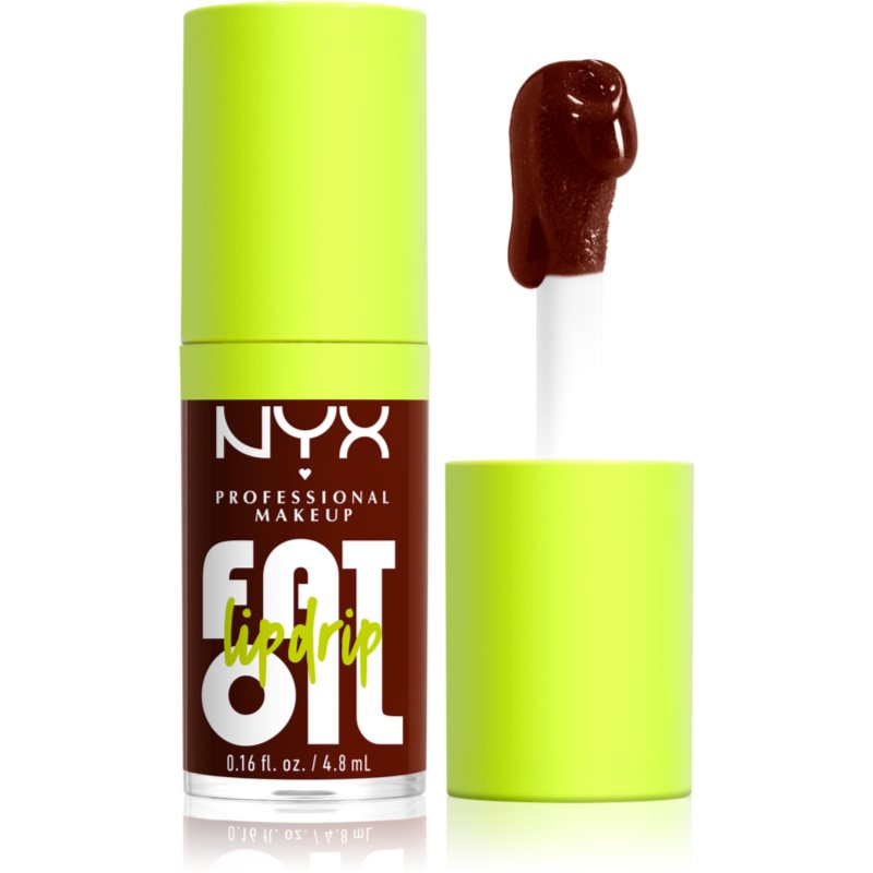 NYX Professional Makeup Fat Oil Lip Drip 4,8 ml olej na pery pre ženy 08 Status Update