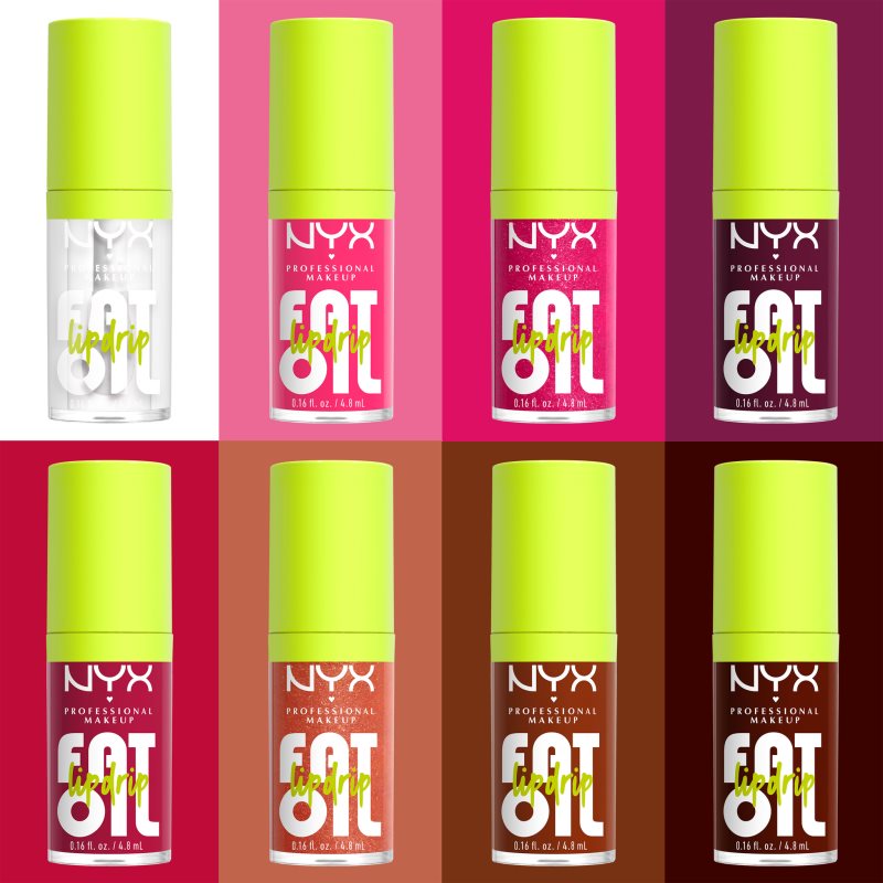NYX Professional Makeup Fat Oil Lip Drip олійка для губ відтінок 08 Status Update 4,8 мл