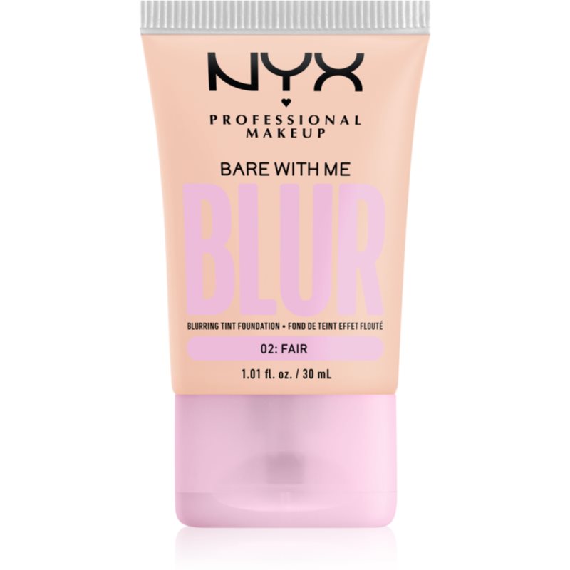 NYX Professional Makeup Bare With Me Blur Tint Hydrating Foundation Shade 02 Fair 30 Ml