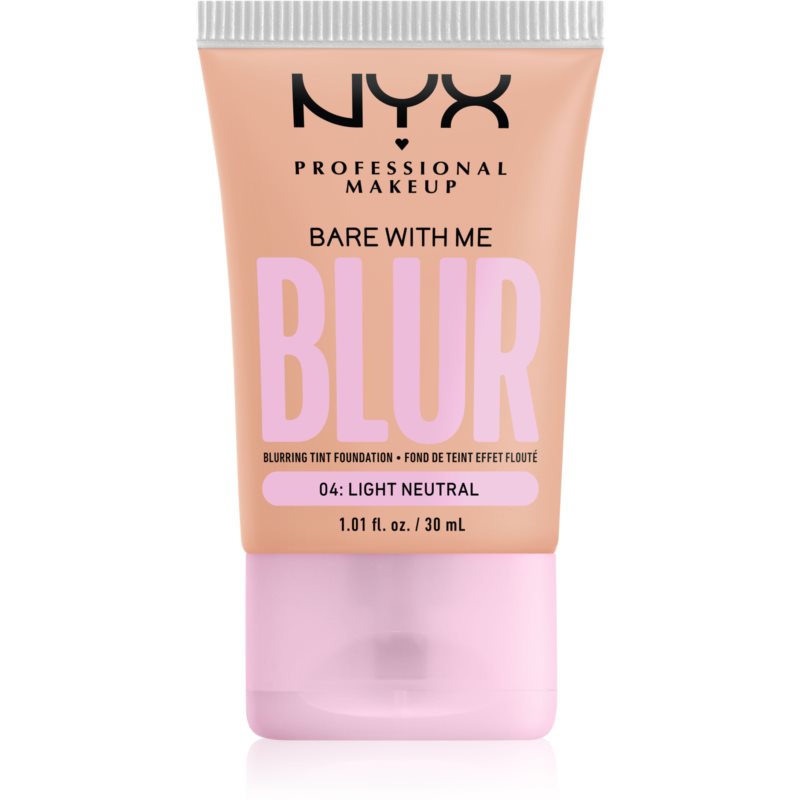 NYX Professional Makeup Bare With Me Blur Tint Hydrating Foundation Shade 04 Light Neutral 30 Ml