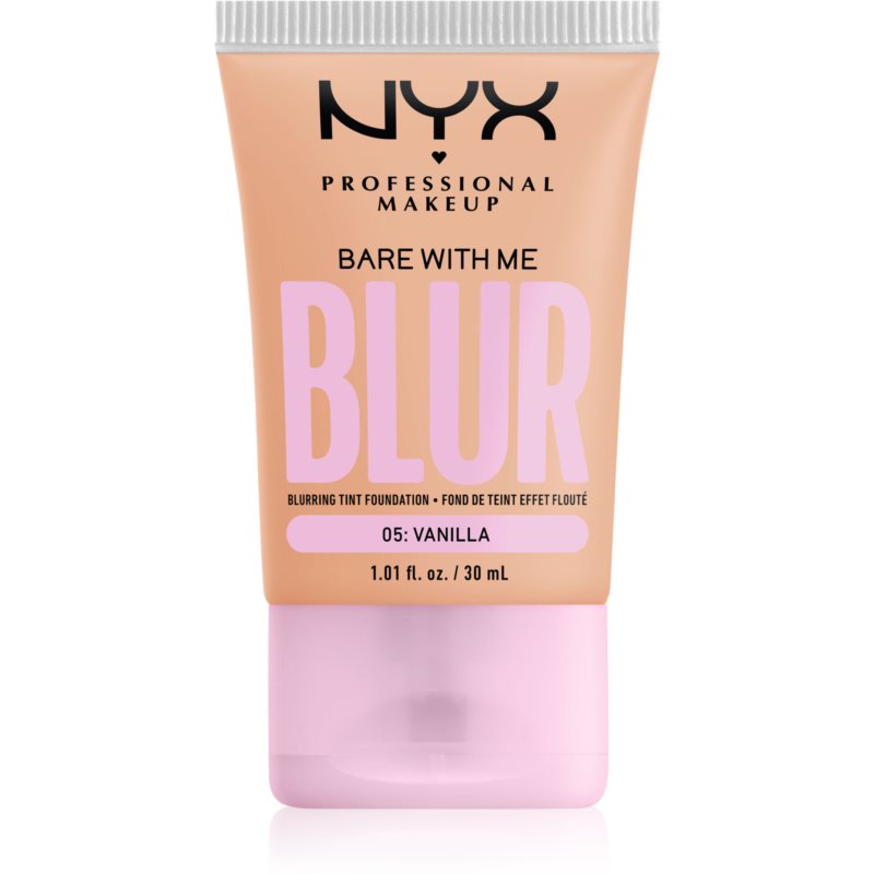 NYX Professional Makeup Bare With Me Blur Tint Hydrating Foundation Shade 05 Vanilla 30 Ml