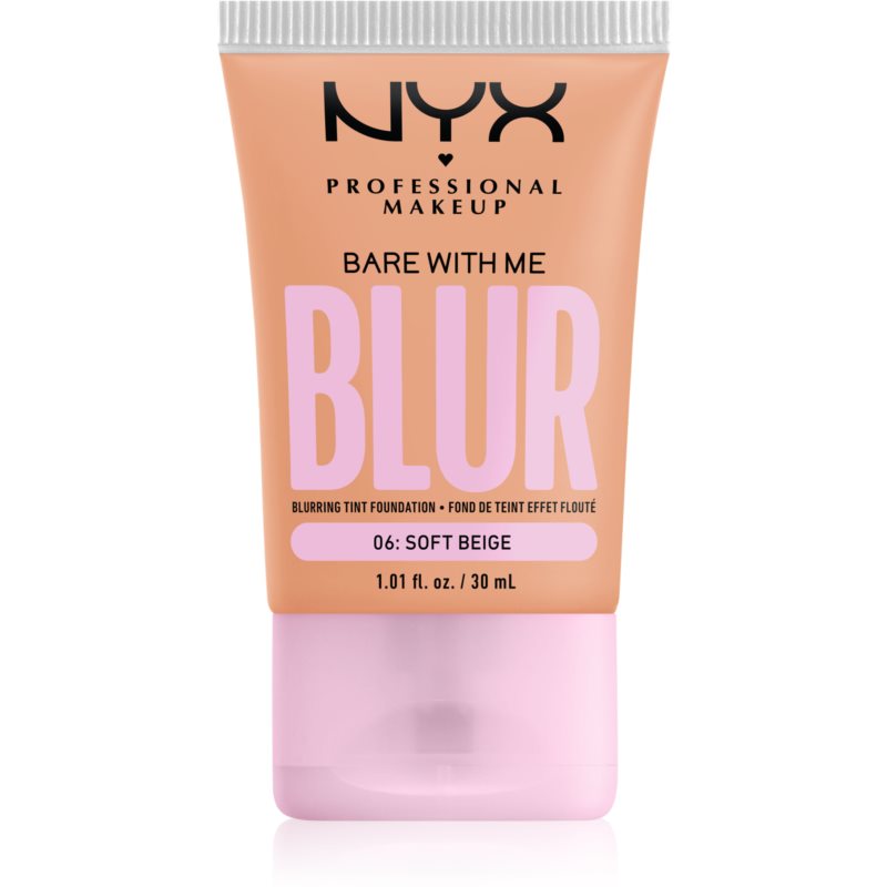 NYX Professional Makeup Bare With Me Blur Tint Återfuktande foundation Skugga 06 Soft Beige 30 ml female
