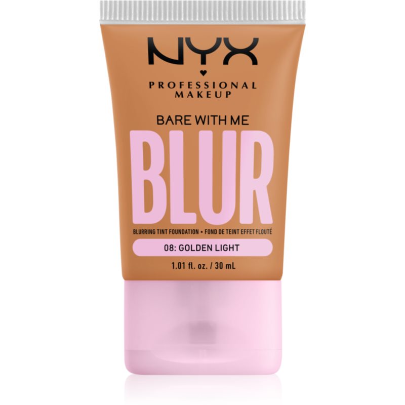 NYX Professional Makeup Bare With Me Blur Tint Foundation 30 ml make-up 08 Golden Light na všetky typy pleti; na normálnu pleť; na dehydratovanu pleť