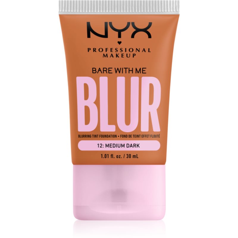 NYX Professional Makeup Bare With Me Blur Tint hydratačný make-up odtieň 12 Medium Dark 30 ml