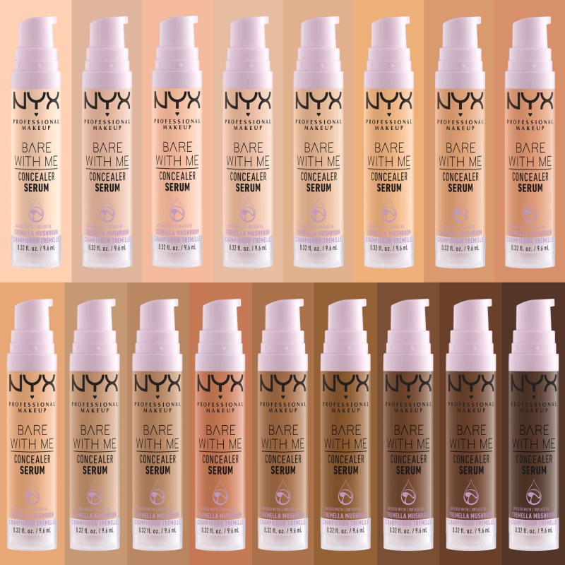 NYX Professional Makeup Bare With Me Concealer Serum Hydrating Concealer 2-in-1 Shade 2.5 Medium Vanilla 9,6 Ml