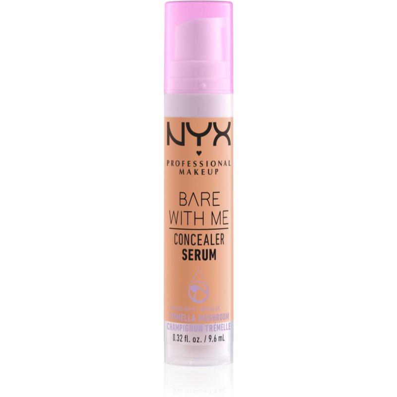 NYX Professional Makeup Bare With Me Concealer Serum drėkinamasis maskuoklis „Du viename“ atspalvis 5.7 Light Tan 9,6 ml