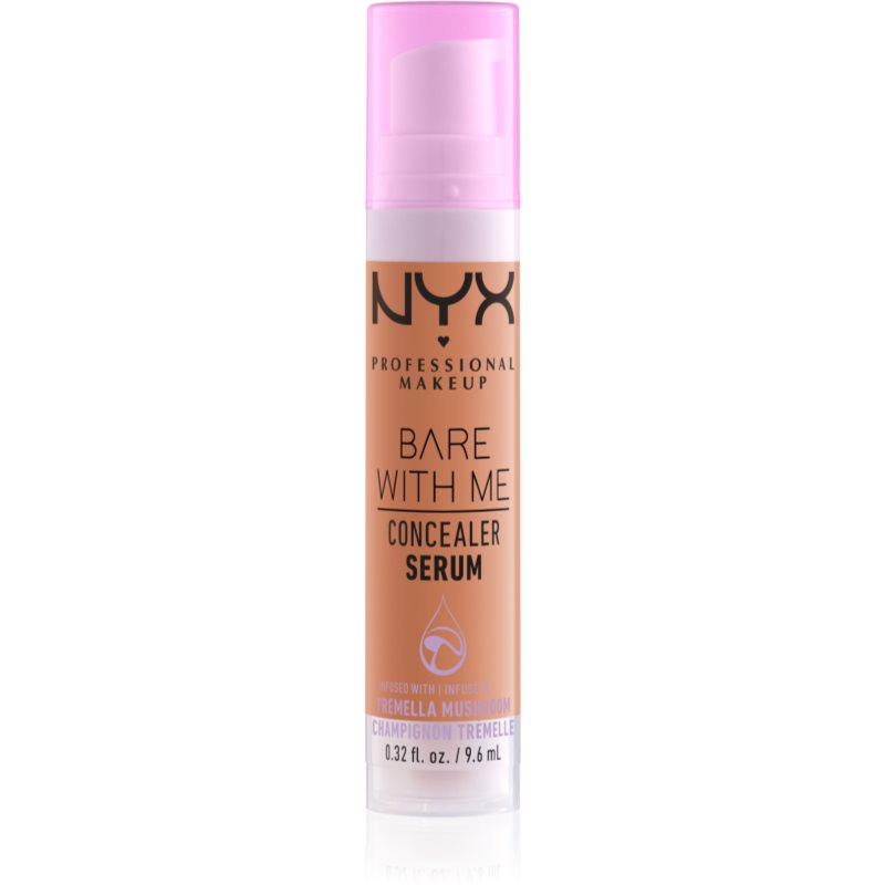 NYX Professional Makeup Bare With Me Concealer Serum drėkinamasis maskuoklis „Du viename“ atspalvis 8.5 Caramel 9,6 ml
