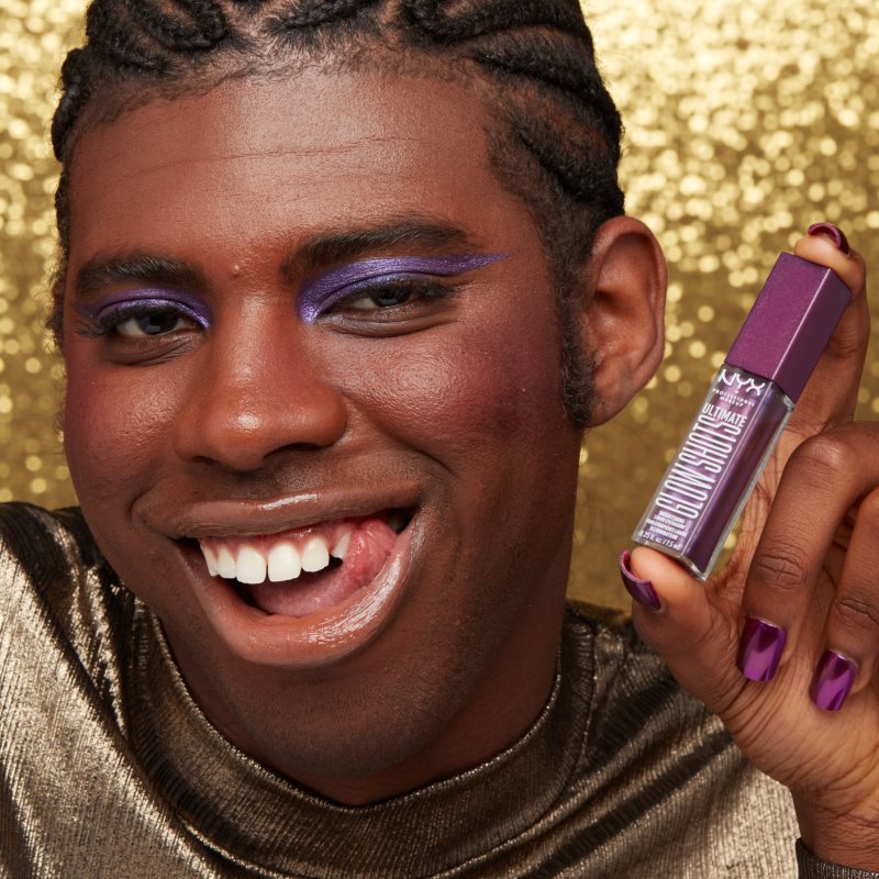 NYX Professional Makeup Ultimate Glow Shots Liquid Glitter Eyeshadow Shade 20 Feelin' Grape 7,5 Ml