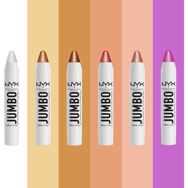 NYX Professional Makeup Jumbo Multi-Use Highlighter Stick кремовий хайлайтер у формі олівця відтінок 01 Coconut Cake 2,7 гр