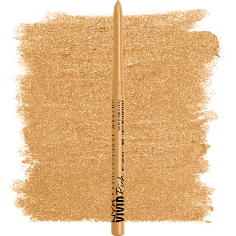 NYX Professional Makeup Vivid Rich автоматичний олівець для очей відтінок 01 Amber Stunner 0,28 гр