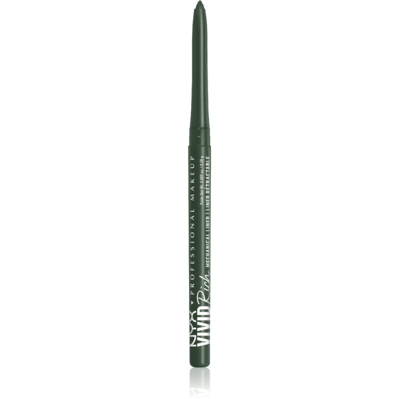 NYX Professional Makeup Vivid Rich автоматичний олівець для очей відтінок 08 Emerald Empire 0,28 гр