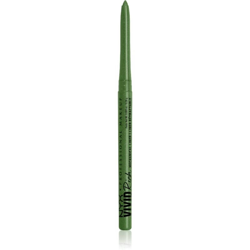 NYX Professional Makeup Vivid Rich samodejni svinčnik za oči odtenek 09 Its Giving Jade 0,28 g