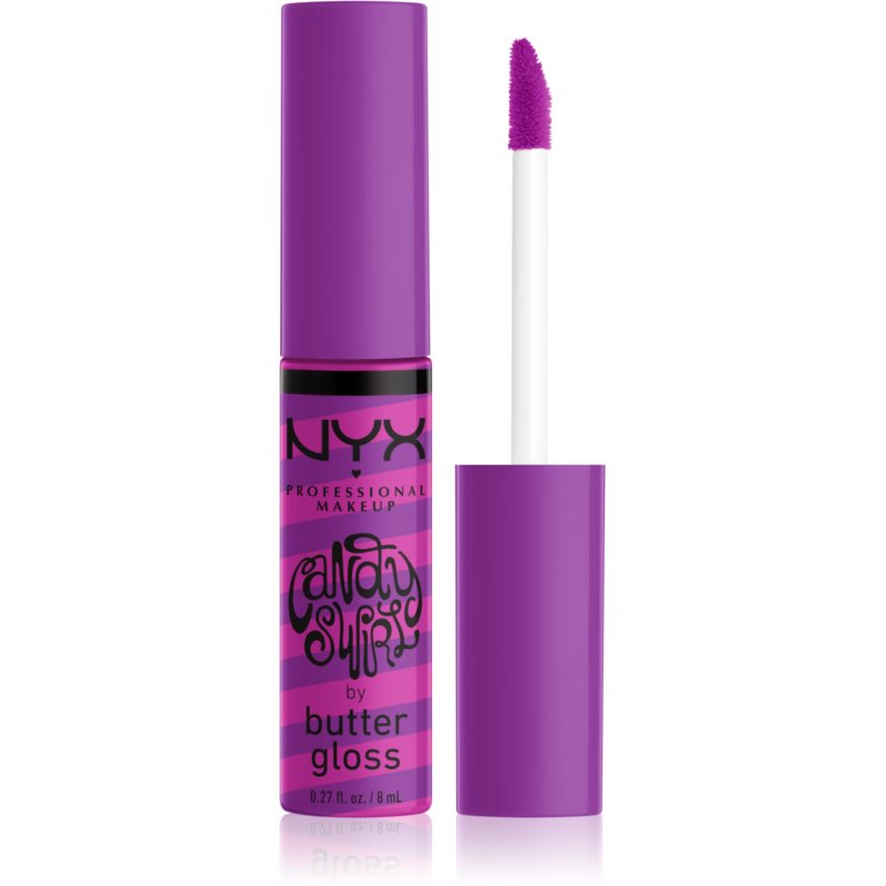 NYX Professional Makeup Butter Gloss Candy Swirl lip gloss shade 03 Snow Cone 8 ml
