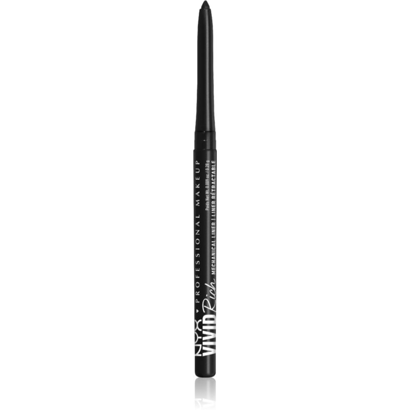 NYX Professional Makeup Vivid Rich samodejni svinčnik za oči odtenek 16 Always Onyx 0,28 g