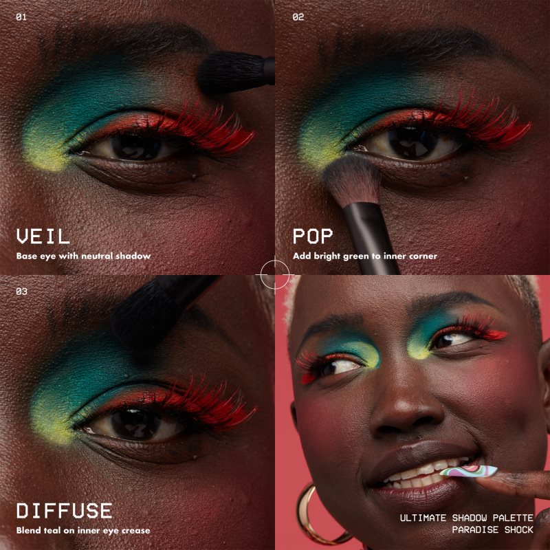 NYX Professional Makeup Ultimate Shadow Palette Fard à Paupières Teinte Paradise Shock 16 Pcs