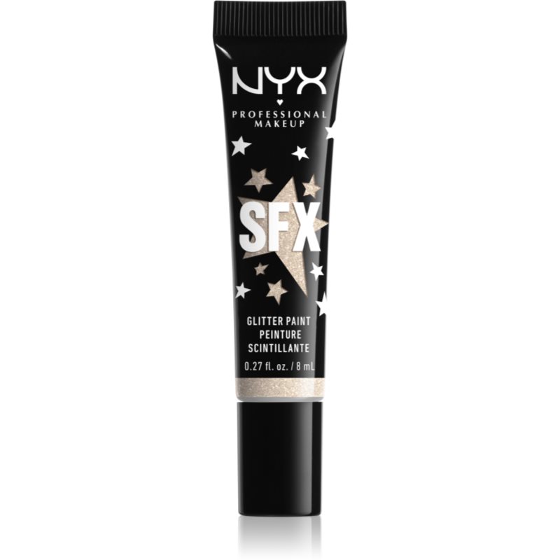 NYX Professional Makeup Halloween Glitter Paint Face And Body Glitter Shade 02 Broomstick Baddie 8 Ml