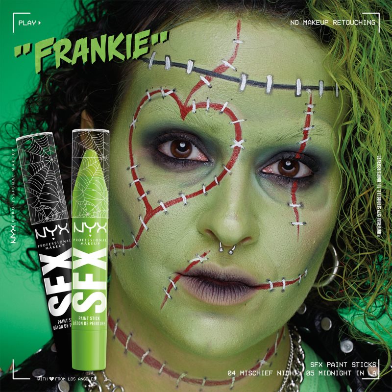 NYX Professional Makeup Halloween SFX Paints фарба для тіла для обличчя та тіла відтінок 04 Mischief Night 1 кс