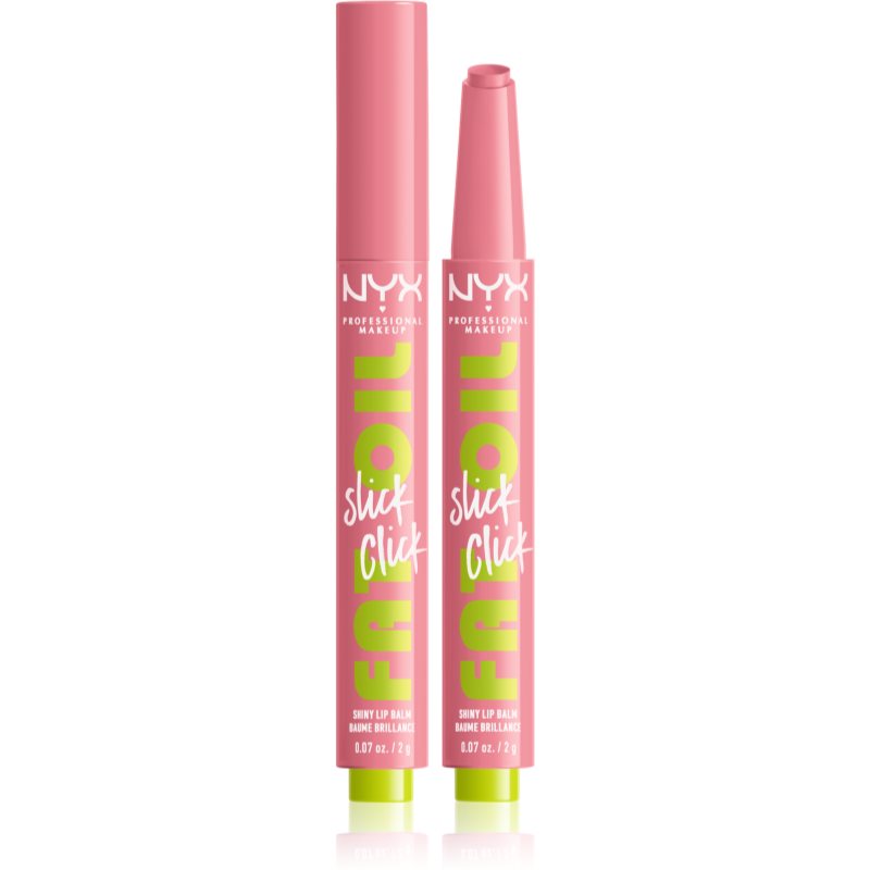 NYX Professional Makeup Fat Oil Slick Click tinted lip balm shade 02 Click Clout 2 g
