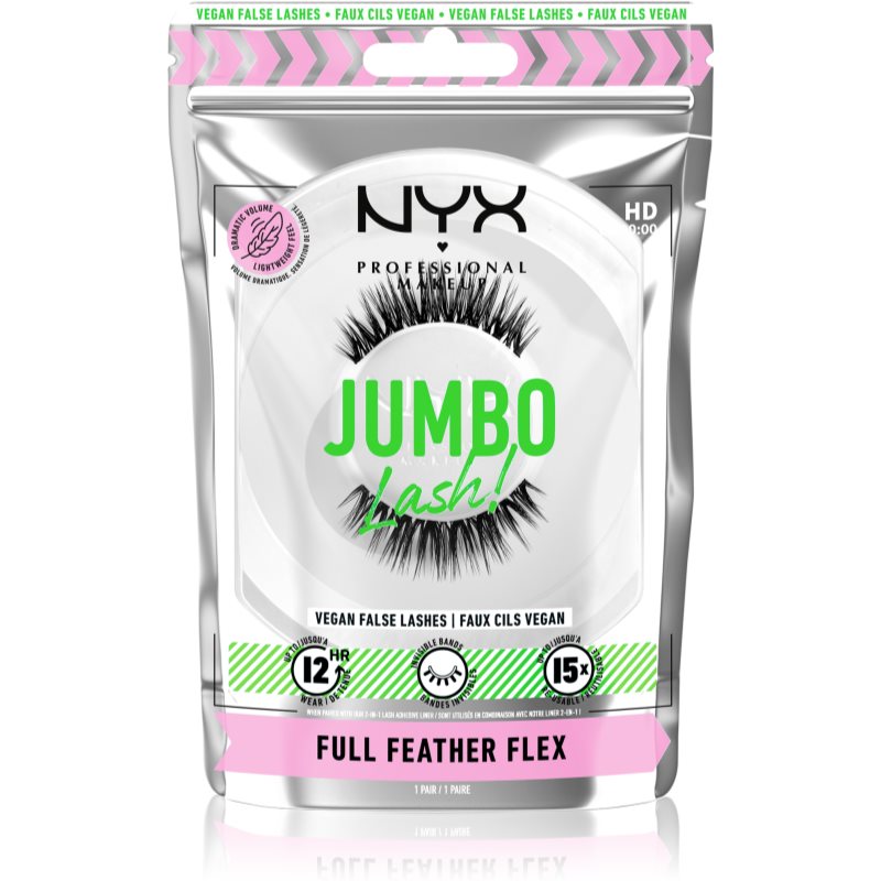 NYX Professional Makeup Jumbo Lash! umělé řasy typ 07 Full Feather Flex 1 pár