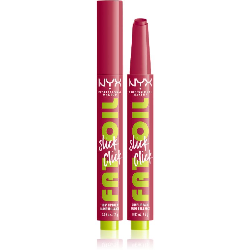 NYX Professional Makeup Fat Oil Slick Click tinted lip balm shade 10 Double Tap 2 g
