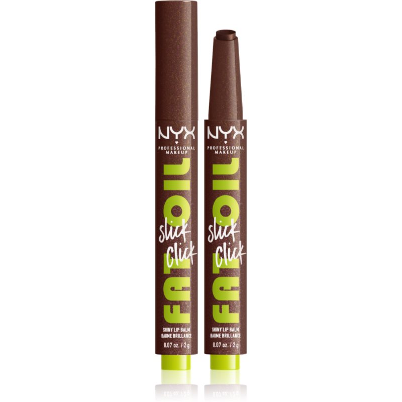 NYX Professional Makeup Fat Oil Slick Click tinted lip balm shade 12 Trending Topic 2 g
